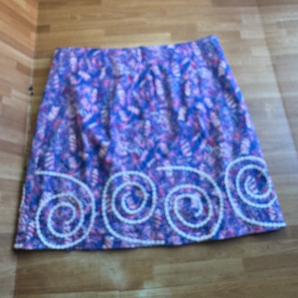Lilly Pulitzer "Fire Cracker" skirt size 8 - Picture 8 of 9